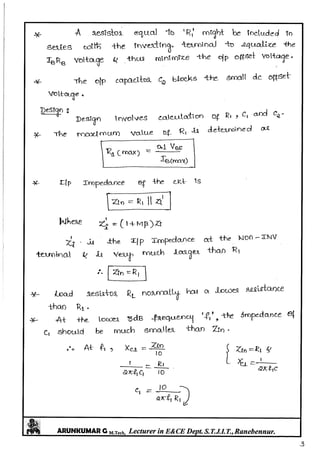 Linear IC's & Application Notes