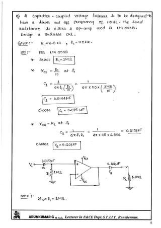 Linear IC's & Application Notes