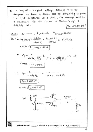 Linear IC's & Application Notes