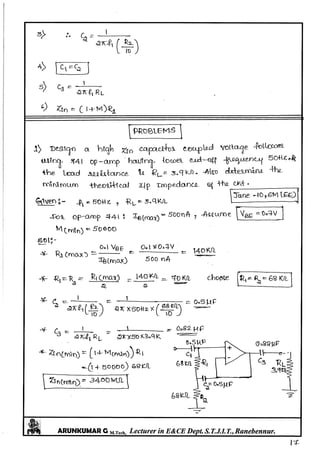 Linear IC's & Application Notes