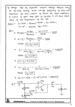 Linear IC's & Application Notes