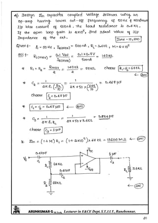Linear IC's & Application Notes