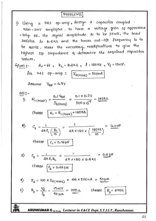 Linear IC's & Application Notes