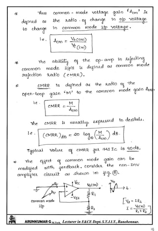 Linear IC's & Application Notes