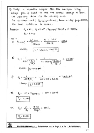 Linear IC's & Application Notes