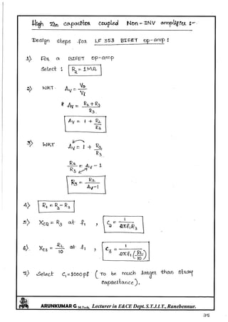 Linear IC's & Application Notes