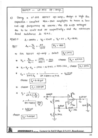 Linear IC's & Application Notes