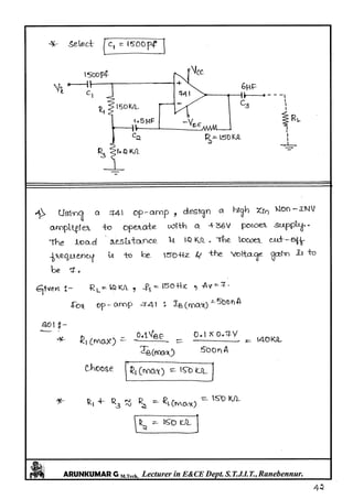 Linear IC's & Application Notes