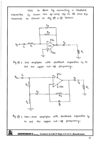 Linear IC's & Application Notes