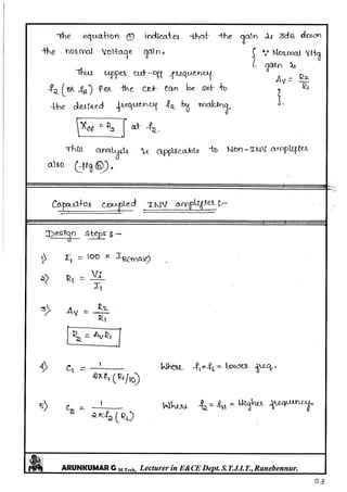 Linear IC's & Application Notes