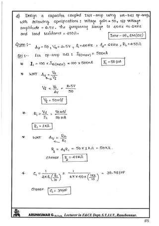 Linear IC's & Application Notes