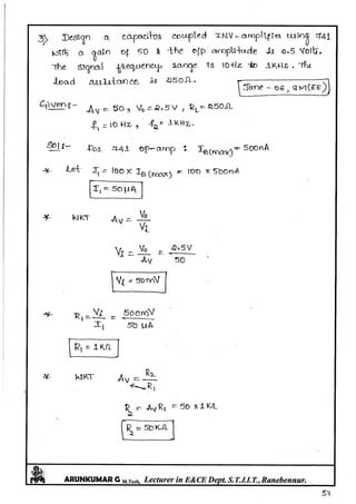 Linear IC's & Application Notes
