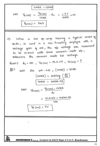 Linear IC's & Application Notes