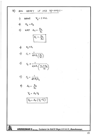 Linear IC's & Application Notes