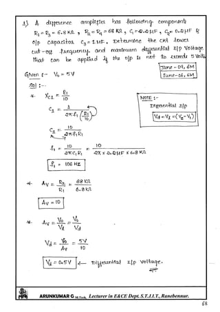 Linear IC's & Application Notes