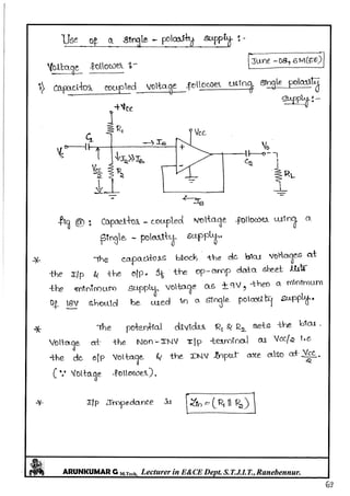 Linear IC's & Application Notes
