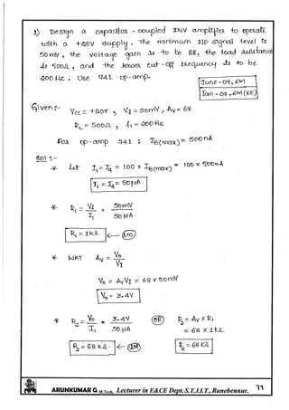 Linear IC's & Application Notes