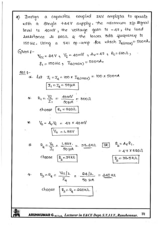 Linear IC's & Application Notes