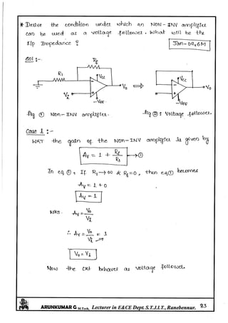 Linear IC's & Application Notes