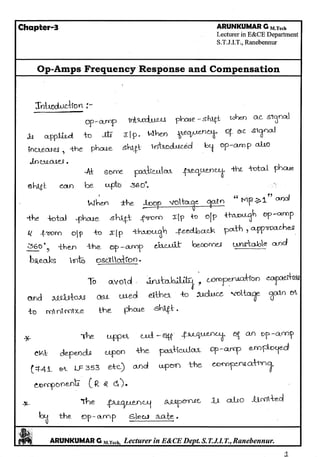 Linear IC's & Application Notes