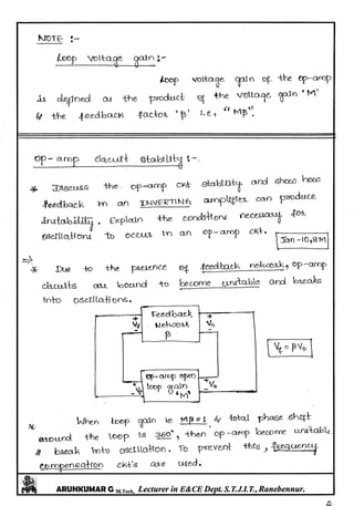 Linear IC's & Application Notes