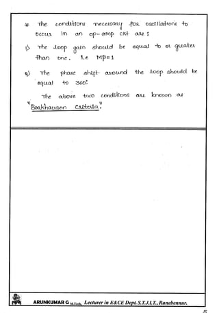 Linear IC's & Application Notes