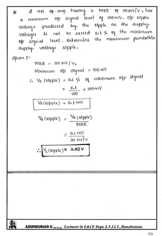 Linear IC's & Application Notes
