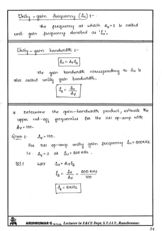 Linear IC's & Application Notes
