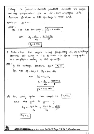 Linear IC's & Application Notes