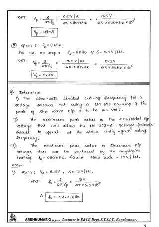 Linear IC's & Application Notes