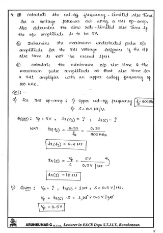 Linear IC's & Application Notes