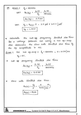 Linear IC's & Application Notes