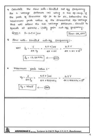 Linear IC's & Application Notes
