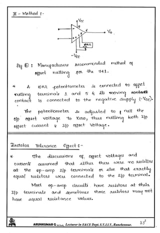 Linear IC's & Application Notes