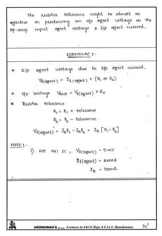 Linear IC's & Application Notes