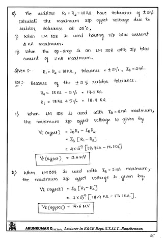 Linear IC's & Application Notes