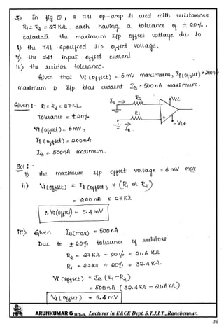 Linear IC's & Application Notes