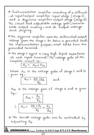 Linear IC's & Application Notes