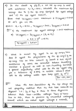 Linear IC's & Application Notes