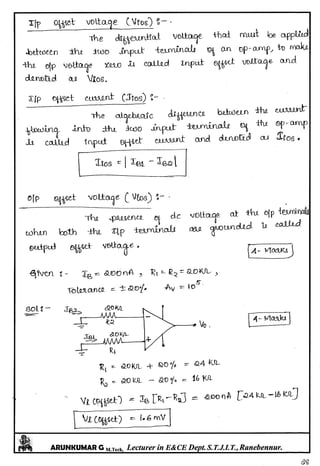 Linear IC's & Application Notes