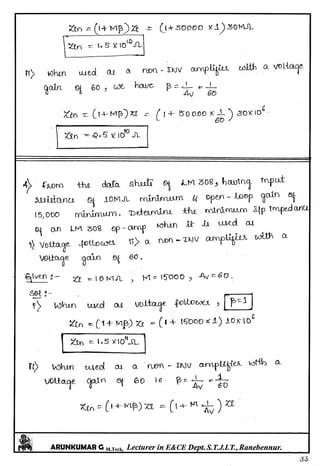Linear IC's & Application Notes
