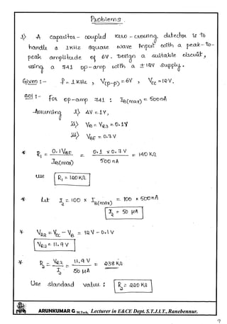 Linear IC's & Application Notes