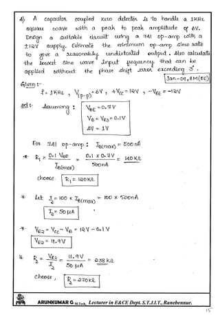 Linear IC's & Application Notes