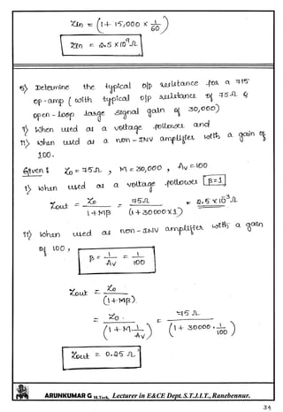 Linear IC's & Application Notes
