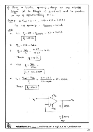 Linear IC's & Application Notes