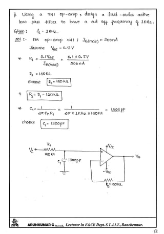 Linear IC's & Application Notes