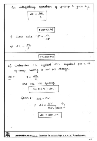 Linear IC's & Application Notes