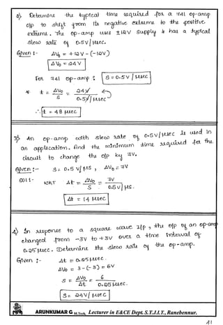 Linear IC's & Application Notes