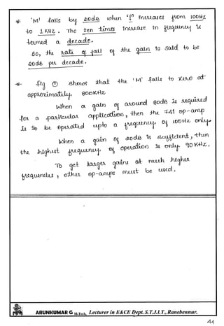 Linear IC's & Application Notes