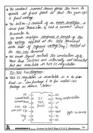 Linear IC's & Application Notes